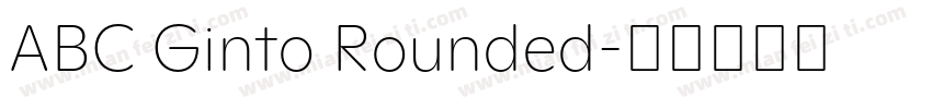 ABC Ginto Rounded字体转换